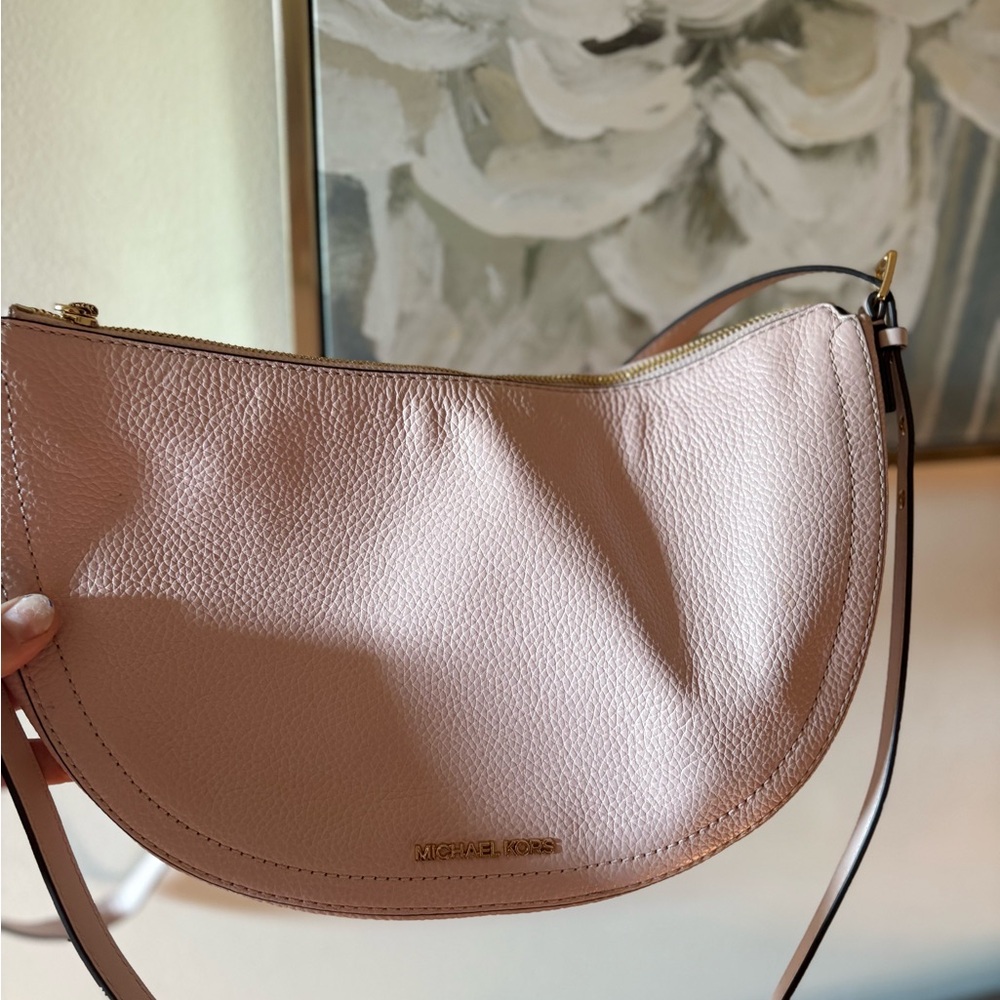 Michael Kors Pink Leather Crossbody Bag